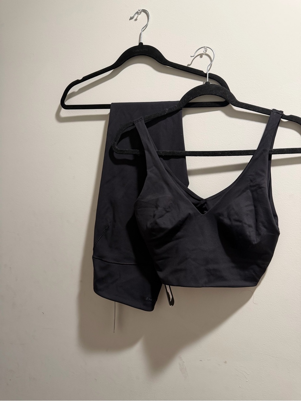 SKIMS Black Supportive Sports Bralette